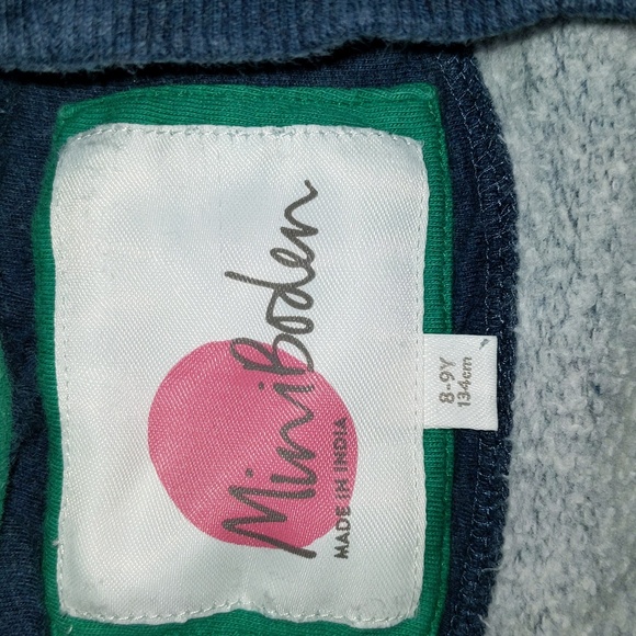 Mini Boden Size 8-9 Years Winter Hedgehog Polka Dot Background Long Sleeve Top - Picture 10 of 12